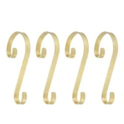 Haute Decor Stocking Scrolls® Glimmer Gold Stocking Holders, 4ct. 5 Haute Decor Stocking Scrolls® Glimmer Gold Stocking Holders, 4ct. -Michaels X-Mas Decor D665846S 1 1