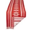 DII® 72" Nordic Snowflake Stripe Jacquard Table Runner -Michaels X-Mas Decor D666458S 1