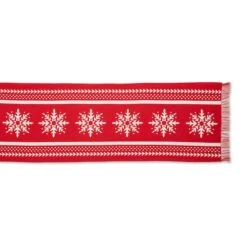 DII® 72" Nordic Snowflake Stripe Jacquard Table Runner 11 DII® 72" Nordic Snowflake Stripe Jacquard Table Runner -Michaels X-Mas Decor D666458S 3