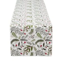 DII® 72" Holiday Sprigs Printed Table Runner 9 DII® 72" Holiday Sprigs Printed Table Runner -Michaels X-Mas Decor D666769S 1 1