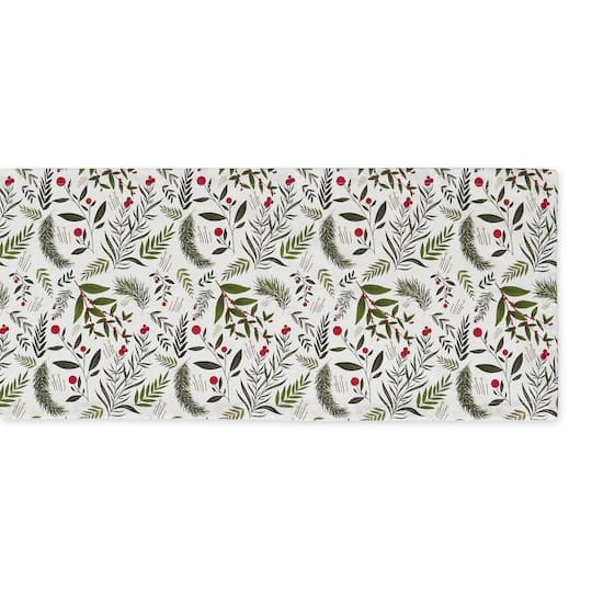 DII® 72" Holiday Sprigs Printed Table Runner 5 DII® 72" Holiday Sprigs Printed Table Runner - Image 3