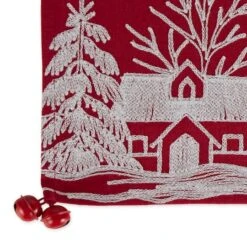 DII® 70" Santa's Sleigh Embroidered Table Runner -Michaels X-Mas Decor D666773S 4