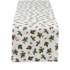 DII® 72" Holly Heritage Table Runner -Michaels X-Mas Decor D666776S 1 1