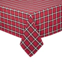 DII® 52" Glad Tidings Plaid Tablecloth -Michaels X-Mas Decor D666783S 2