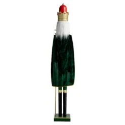 Glitzhome® 3.5ft. Wooden Christmas King Nutcracker 19 Glitzhome® 3.5ft. Wooden Christmas King Nutcracker -Michaels X-Mas Decor D670510S 8