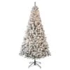 7.5ft Pre-Lit Acacia Flocked Artificial Christmas Tree, Clear Lights 1 7.5ft Pre-Lit Acacia Flocked Artificial Christmas Tree, Clear Lights -Michaels X-Mas Decor D671885S 1