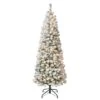6ft. Pre-Lit Acacia Medium Flocked Artificial Christmas Tree, Clear Lights 1 6ft. Pre-Lit Acacia Medium Flocked Artificial Christmas Tree, Clear Lights -Michaels X-Mas Decor D671889S 1