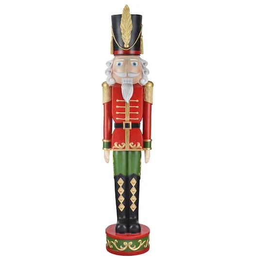 Haute Decor 4ft. Red & Green Christmas Nutcracker 4 Haute Decor 4ft. Red & Green Christmas Nutcracker - Image 2
