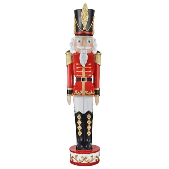 Haute Decor 3ft. Red & Black Christmas Nutcracker 4 Haute Decor 3ft. Red & Black Christmas Nutcracker - Image 2