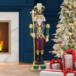 Haute Decor 3ft. Fleur De Lis Nutcracker 7 Haute Decor 3ft. Fleur De Lis Nutcracker -Michaels X-Mas Decor D671928S 2