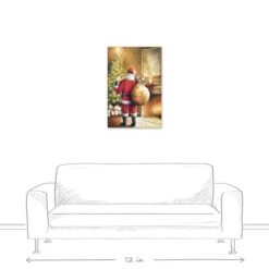 Santa Toy Sack Scene Canvas Wall Art 13 Santa Toy Sack Scene Canvas Wall Art -Michaels X-Mas Decor D673228S 5