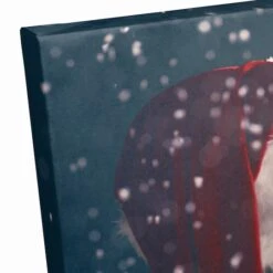 Magical Santa Sleigh Scene Canvas Wall Art -Michaels X-Mas Decor D673232S 3