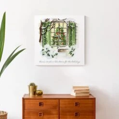 There's No Place Like Home For The Holidays Scene Canvas Wall Art 12 There's No Place Like Home For The Holidays Scene Canvas Wall Art -Michaels X-Mas Decor D673233S 4