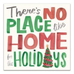 There's No Place Like Home For The Holidays Typography Canvas Wall Art 9 There's No Place Like Home For The Holidays Typography Canvas Wall Art -Michaels X-Mas Decor D673235S 1 1