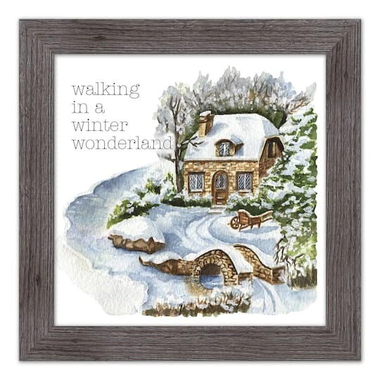 Walking In A Winter Wonderland Western Gray Framed Print 3 Walking In A Winter Wonderland Western Gray Framed Print