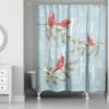 Peace Love Joy Cardinals Shower Curtain -Michaels X-Mas Decor D673243S 1