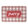 Merry Christmas Plaid Bath Mat -Michaels X-Mas Decor D673248S 1