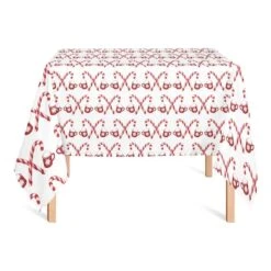 58'' Candy Cane Hot Chocolate Tablecloth -Michaels X-Mas Decor D673284S 2