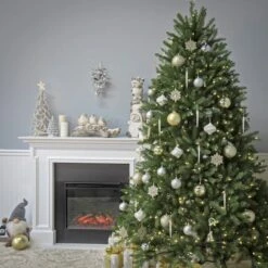 7.5ft. Pre-Lit Dunhill® Fir Artificial Christmas Tree, Clear Lights 13 7.5ft. Pre-Lit Dunhill® Fir Artificial Christmas Tree, Clear Lights -Michaels X-Mas Decor D674379S 14