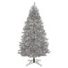 7.5ft. Pre-Lit Silver Metallic Artificial Christmas Tree, White LED Lights -Michaels X-Mas Decor D674400S 1