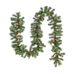 9ft. Evergreen & Cashmere Tips Garland
