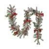 9ft. General Store Snowy Garland With LED Lights & Bows 2 9ft. General Store Snowy Garland With LED Lights & Bows -Michaels X-Mas Decor D675916S 1