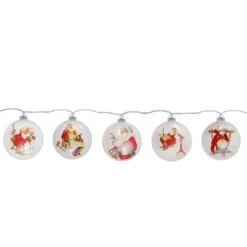 Northlight Glass Norman Rockwell Christmas Disc Lights Set, 5ct. 9 Northlight Glass Norman Rockwell Christmas Disc Lights Set, 5ct. -Michaels X-Mas Decor D676182S 3