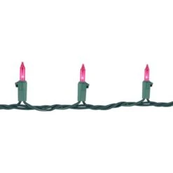 Northlight 100ct. Mini Christmas String Lights With Green Wire Pink 25 Northlight 100ct. Mini Christmas String Lights With Green Wire Pink -Michaels X-Mas Decor D676205S 15