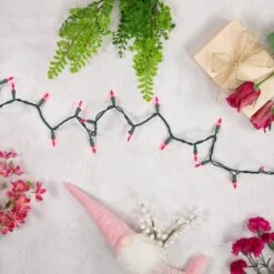 Northlight 100ct. Mini Christmas String Lights With Green Wire Pink 18 Northlight 100ct. Mini Christmas String Lights With Green Wire Pink -Michaels X-Mas Decor D676205S 3