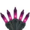 Northlight 50ct. Mini Christmas String Lights With Black Wire Purple 1 Northlight 50ct. Mini Christmas String Lights With Black Wire Purple -Michaels X-Mas Decor D676208S 1