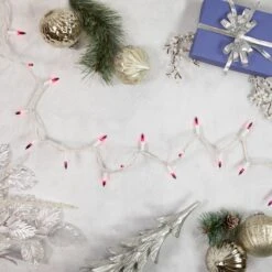 Northlight 50ct. Mini Christmas String Lights With White Wire Purple -Michaels X-Mas Decor D676209S 12