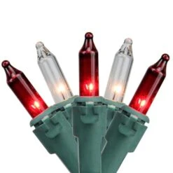 Northlight 100ct. Mini Christmas String Lights With Green Wire Red And Clear 15 Northlight 100ct. Mini Christmas String Lights With Green Wire Red And Clear -Michaels X-Mas Decor D676210S 1 1