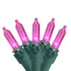 Northlight 50ct. LED Mini Christmas String Lights With Green Wire Pink 1 Northlight 50ct. LED Mini Christmas String Lights With Green Wire Pink -Michaels X-Mas Decor D676222S 1