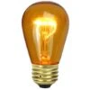 Northlight Transparent Incandescent S14 Replacement Christmas Bulbs, 25ct. Amber