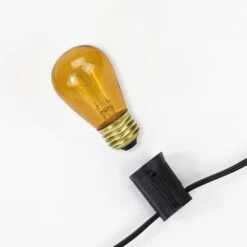 Northlight Transparent Incandescent S14 Replacement Christmas Bulbs, 25ct. Amber -Michaels X-Mas Decor D676232S 16