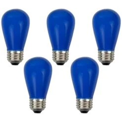 Northlight Opaque LED S14 Replacement Bulbs, 25ct. Blue -Michaels X-Mas Decor D676235S 16