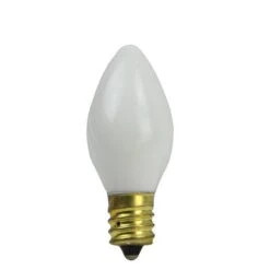 Northlight Opaque White Incandescent C7 Replacement Christmas Bulbs, 25ct. -Michaels X-Mas Decor D676244S 1 1