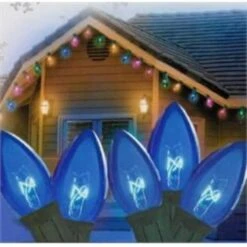 Northlight 25ct. C7 Christmas String Lights With Green Wire Blue -Michaels X-Mas Decor D676249S 2