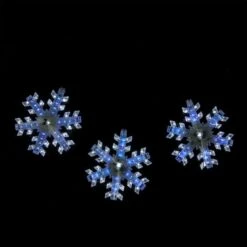 Northlight 3ct. Cascading White And Blue LED Snowfall Snowflake Christmas Light Set 8 Northlight 3ct. Cascading White And Blue LED Snowfall Snowflake Christmas Light Set -Michaels X-Mas Decor D676264S 2