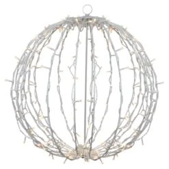 Northlight 23'' Warm White LED Lighted Christmas Hanging Ball Decoration