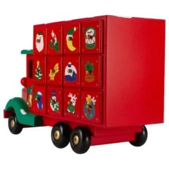 Northlight 14" Red Children Advent Calendar Storage Truck Christmas Décor -Michaels X-Mas Decor D676277S 4