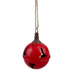 Northlight 7" Red Metal Jingle Bell Hanging Christmas Decoration 18 Northlight 7" Red Metal Jingle Bell Hanging Christmas Decoration -Michaels X-Mas Decor D676279S 5