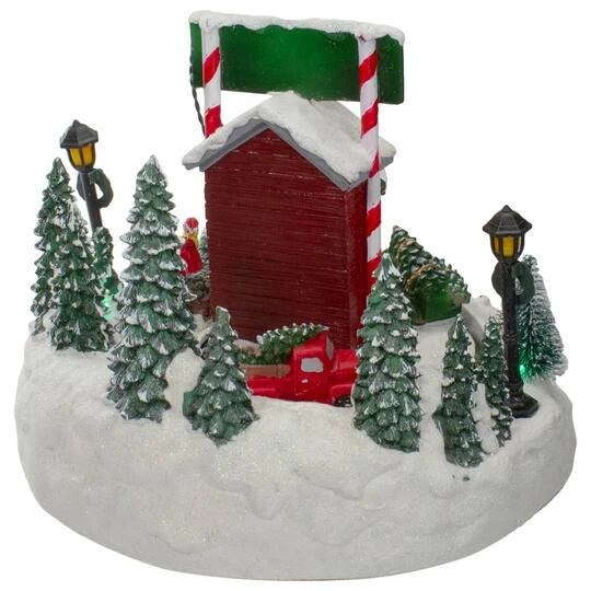 Northlight 9" Lighted & Animated Christmas Tree Farm Winter Scene With Moving Cars 8 Northlight 9" Lighted & Animated Christmas Tree Farm Winter Scene With Moving Cars - Image 6
