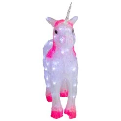Northlight 23" Lighted Commercial Grade Acrylic Unicorn Christmas Display Decoration -Michaels X-Mas Decor D676284S 3