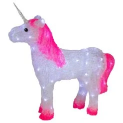 Northlight 23" Lighted Commercial Grade Acrylic Unicorn Christmas Display Decoration -Michaels X-Mas Decor D676284S 4