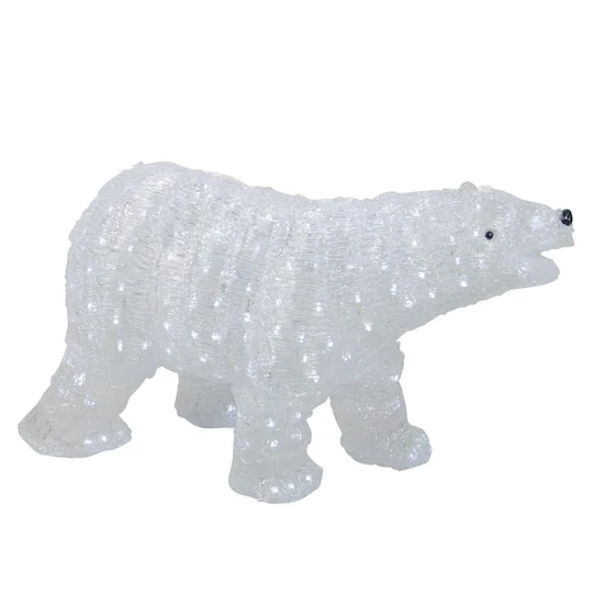 Northlight 28" Lighted Commercial Grade Acrylic Polar Bear Christmas Display Decoration 4 Northlight 28" Lighted Commercial Grade Acrylic Polar Bear Christmas Display Decoration - Image 2