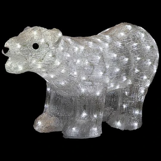 Northlight 28" Lighted Commercial Grade Acrylic Polar Bear Christmas Display Decoration 7 Northlight 28" Lighted Commercial Grade Acrylic Polar Bear Christmas Display Decoration - Image 5