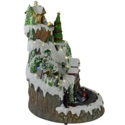 Northlight 17" White LED Lighted & Animated Christmas Village With Moving Train -Michaels X-Mas Decor D676293S 3