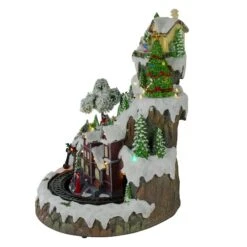 Northlight 17" White LED Lighted & Animated Christmas Village With Moving Train -Michaels X-Mas Decor D676293S 4