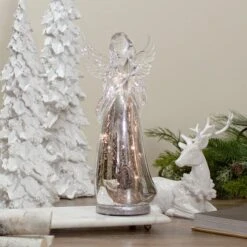 Northlight 13" Lighted Angel Holding A Star Christmas Tabletop Figurine -Michaels X-Mas Decor D676295S 2